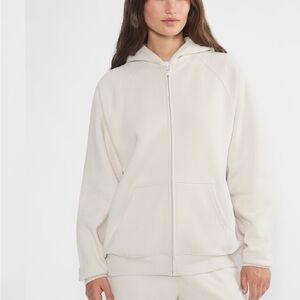 Aritzia cozy fleece mega raglan zip hoodie